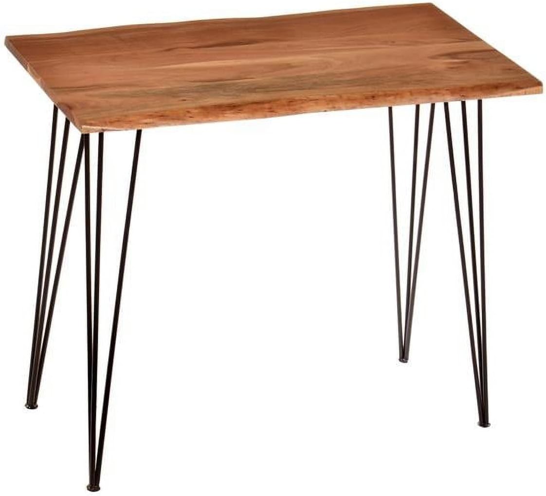 SETI Live Edge Bar Table Natural & Black