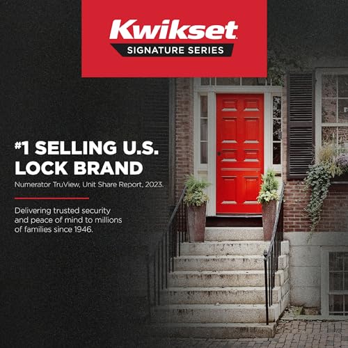 Kwikset Sedona Dummy Door Handle, Single Sided Lever for Closets, French Double Doors, and Pantry, Matte Black Non-Turning Left Handed Interior Push/Pull Lever, with Microban Protection by Kwikset - Image 8