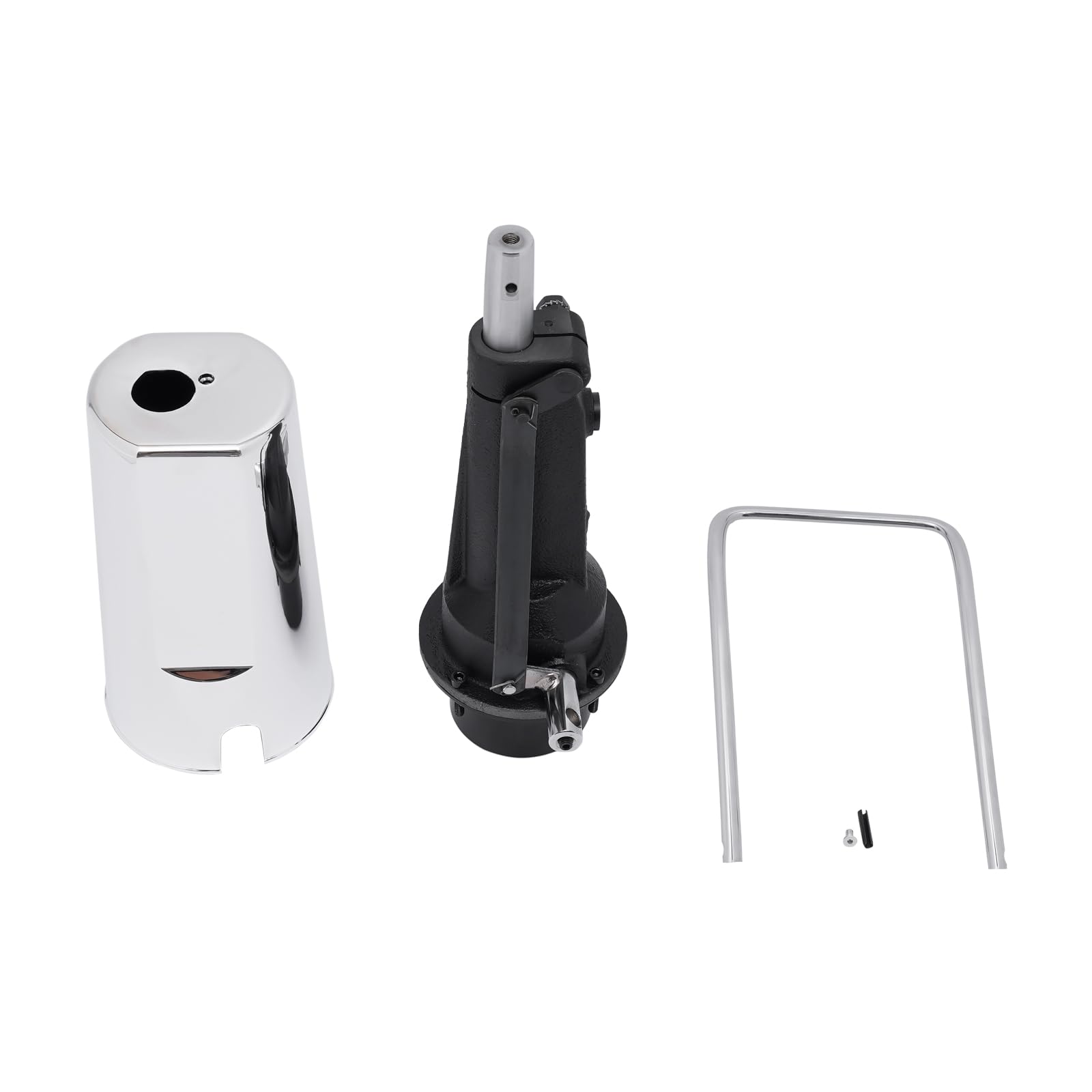 Silla de peluquería con bomba hidráulica con bomba hidráulica con 4 tornillos, sillón de peluquería hidráulico giratorio 360°, silla de peluquería ajustable, reposapiés para peluquería, barbería, spa