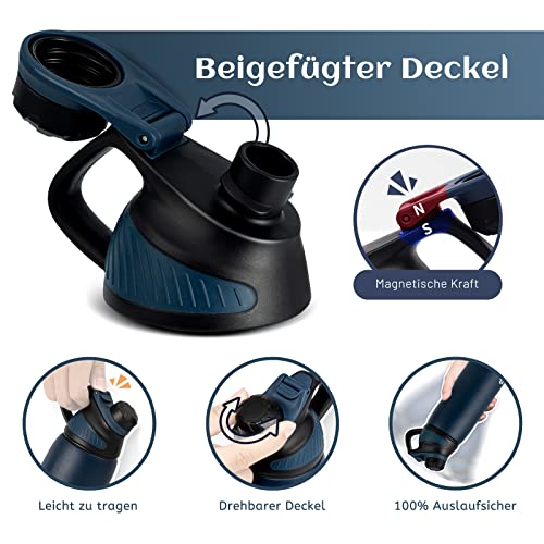 Fjbottle Botella Agua Acero Inoxidable 1L Térmica con Tapa Magnética - Imagen 3