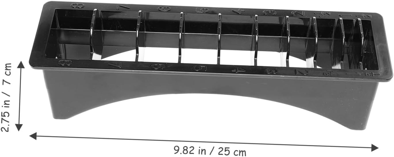 OUNONA 2Pcs Hair Clipper Storage Box Comb Organizer for Salon Tools Design for Easy Access Sturdy Material for Hair Styling Equipment