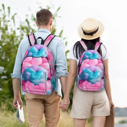 Mochila de viaje de algodón ligera y cómoda para evitar dolor de espalda 6