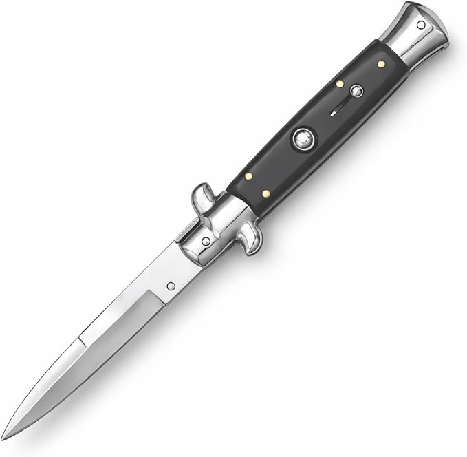 Stainless Steel Folding Camping Knife (Black)