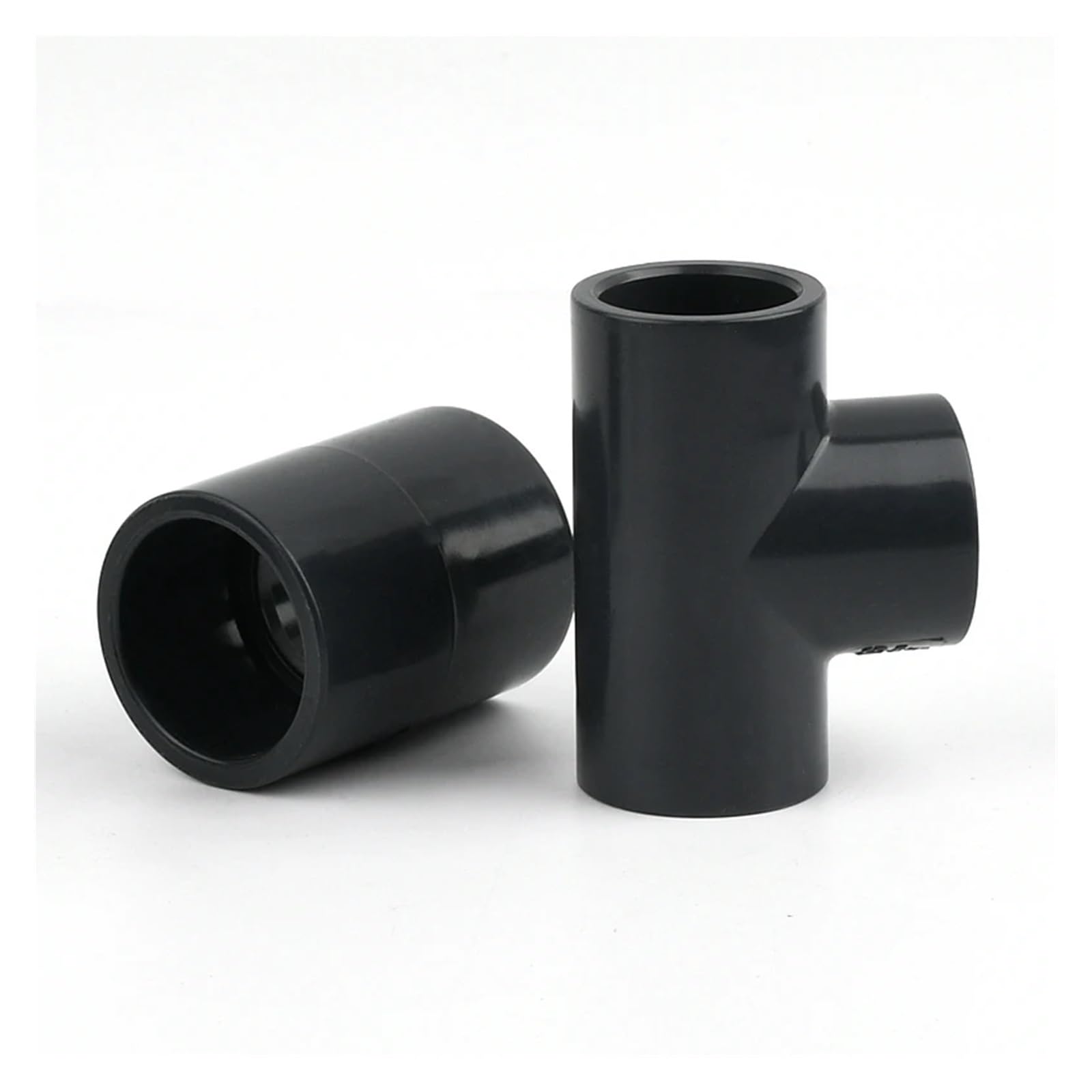 ISCBAFYX 1Pc ID 20~63mm Grigio Scuro Diretto Gomito a 90 Gradi Acquario Giardino Irrigazione Tee Raccordi per Tubi dell'Acqua (Tee,20mm)