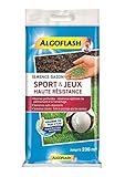 Hasta 230 m². Algoflash semhr5 Semillas césped Deportes y Juegos Alta Resistencia, Azul, 5 kg