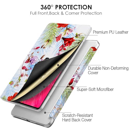 Image of DuraSafe Cases for iPad Pro 12.9 inch 4th Gen 2020 Cover A2229 MY2H2LL /A MY2J2LL /A A2069 MXAT2LL /A MXAV2LL /A MXAU2LL /A MXAW2LL /A A2233 MY3K2LL /A MY3J2LL /A MXFY2LL /A MXG12LL /A MXFX2LL /A - Flowers