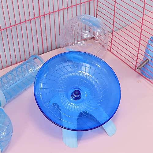 Nanaborn PL-634 Hamster Wheel Silent Saucer Spinner/Quiet Exercise Flying Runner For Dwarf Hamster/Gerbil Rat/Hermit Crab Small Cage thumb #3