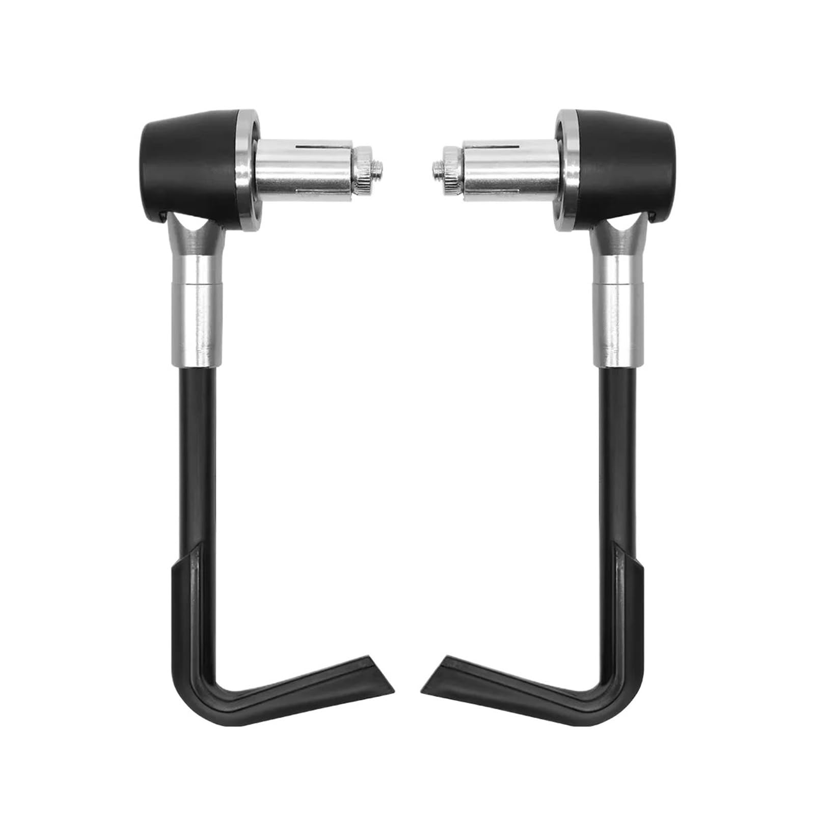 HJTEDHE 22mm Universal Adjustable Motorcycle Hand Guard Handle Handguard Windproof Lever Guard Protector Motorcycle Handlebar Lever Guards(Silver)