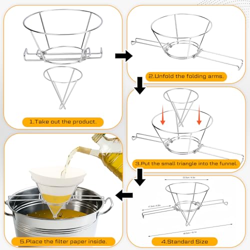 Image of Reallnaive 36x24x6 Inch Maple Syrup Evaporator Pan 22.5 GAL with 10 inch Cone Filter Holder Stand Cone Filter Paper Mechanical Thermometer Stainless Steel Maple Syrup Pan Boiling for Home Outdoor(1-tier)