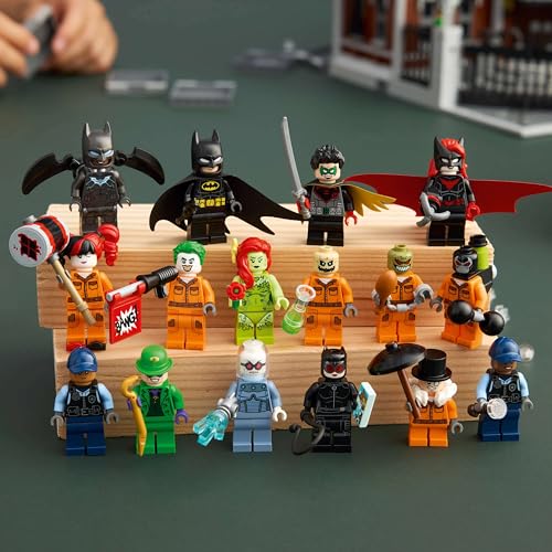 Image of LEGO DC Batman Arkham Asylum Collectible Building Set with 16 Minifigures, Gift for Adults 76300