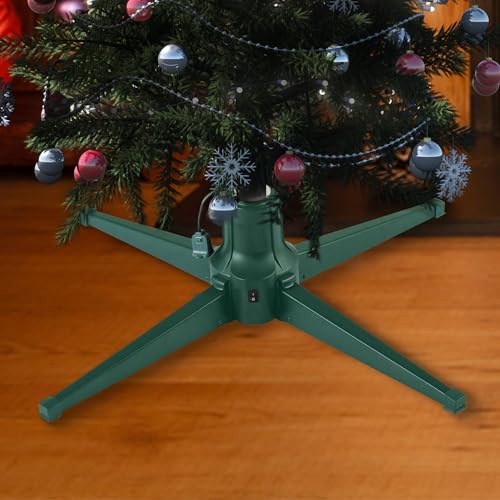 Home Heritage GX1624U31503 Artificial Christmas Tree Base Rotating Metal Stand thumb #3