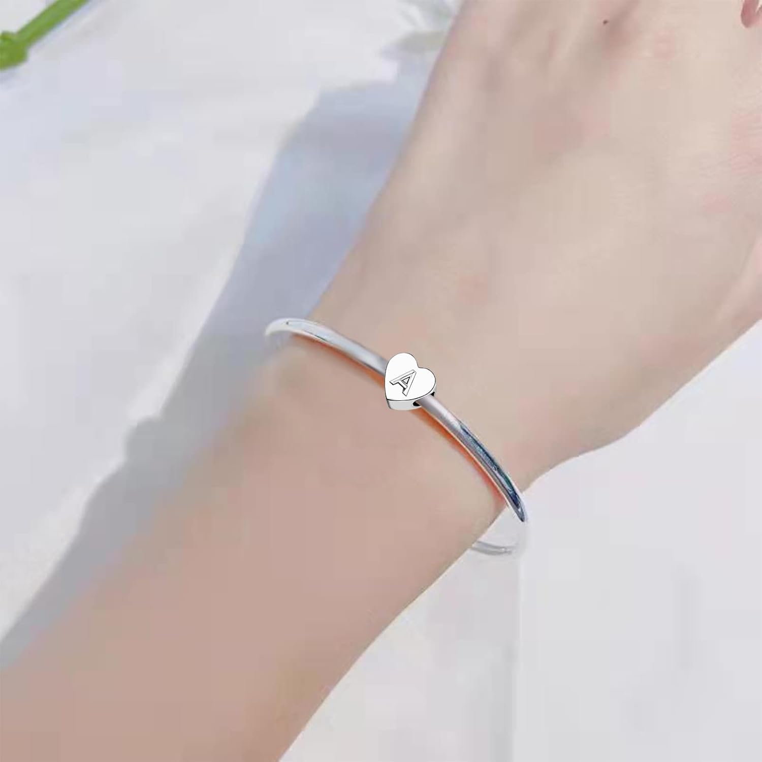 TGLS Heart Love A - Z Initial Letter Charm Birthday Mother's Day Gifts Alphabet Capital Name Beads Compatible with Pandora Charms Bracelets - Image 5