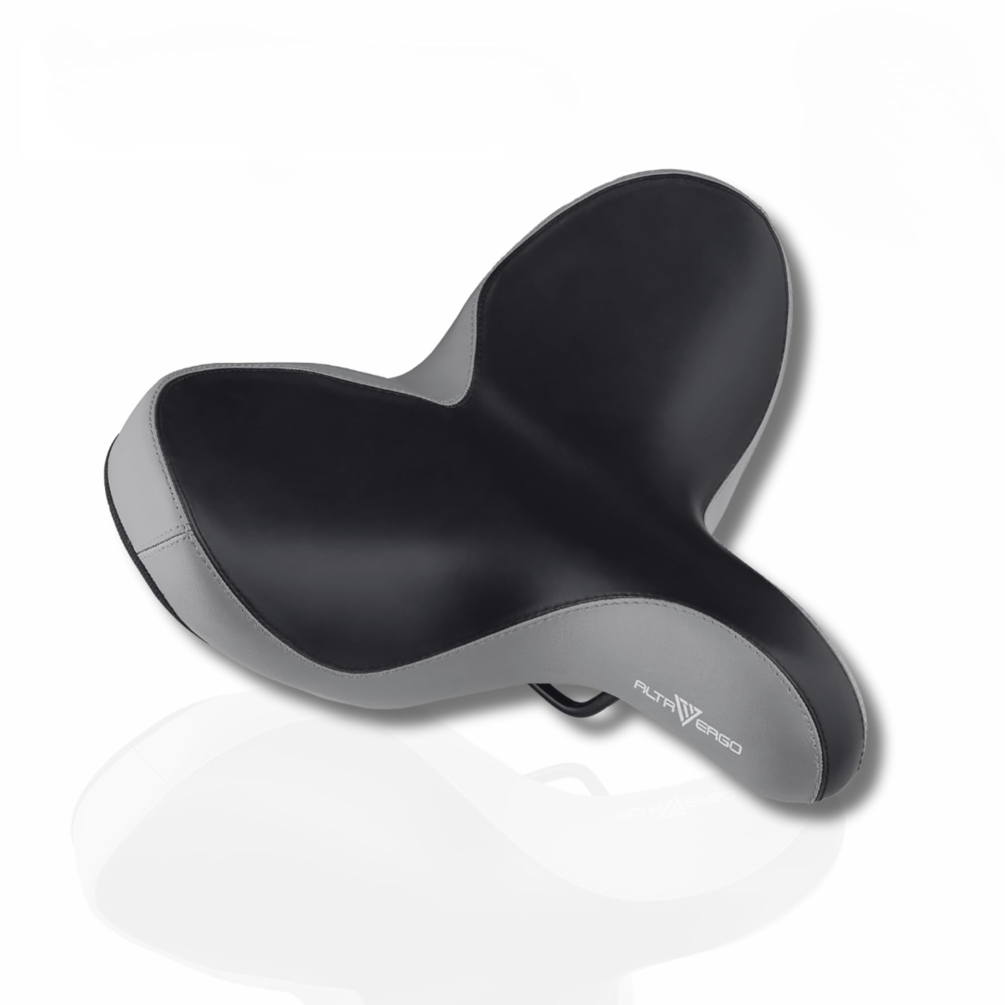 ALTR ERGOOversize Comfortable Bike Seat | Butterfly Wing Shaped for Extra Comfort | Made with PU Foam Padding & Elastomer Suspension | Universal Fit Saddle for Men Women