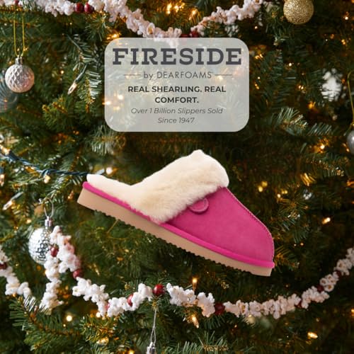Image of Fireside by Dearfoams womens Sydney Genuine Shearling Scuff
