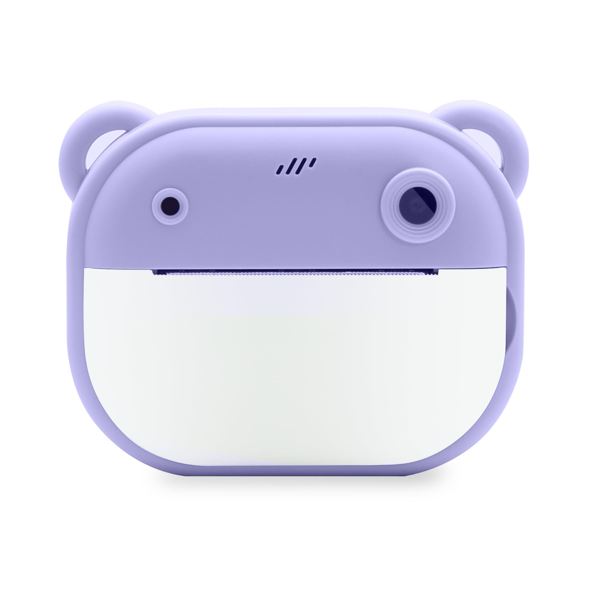 Mooov 477523 - Camara Fotos Infantil instantanea, 2,4’‘ Full HD/HD, cámara Fotos Infantil para niños y niñas, 18 Efectos/Marcos, 5 Juegos, 2 Rollos de Papel fotográfico de impresión, Lila