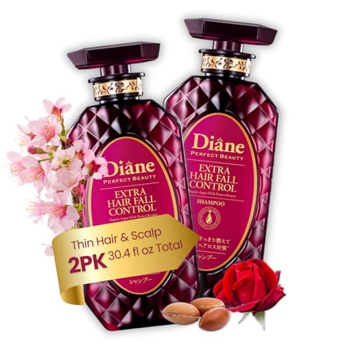 Moist Diane Hair Thickening Shampoo for Thin Hair, Anti Thinning Shampoo for Women & Men, Japanese...