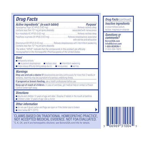 Boiron 0306969310045 Sleepcalm Sleep Aid For Deep thumb #8