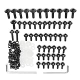 Packliste: Insgesamt 158, einschließlich Bolzen, Unterlegscheiben, Schrauben, Säulen und Schlüssel. Wir bieten 6 Farben (schwarz / blau / gold / grün / rot / silber) passend zum Motorrad-Thema.