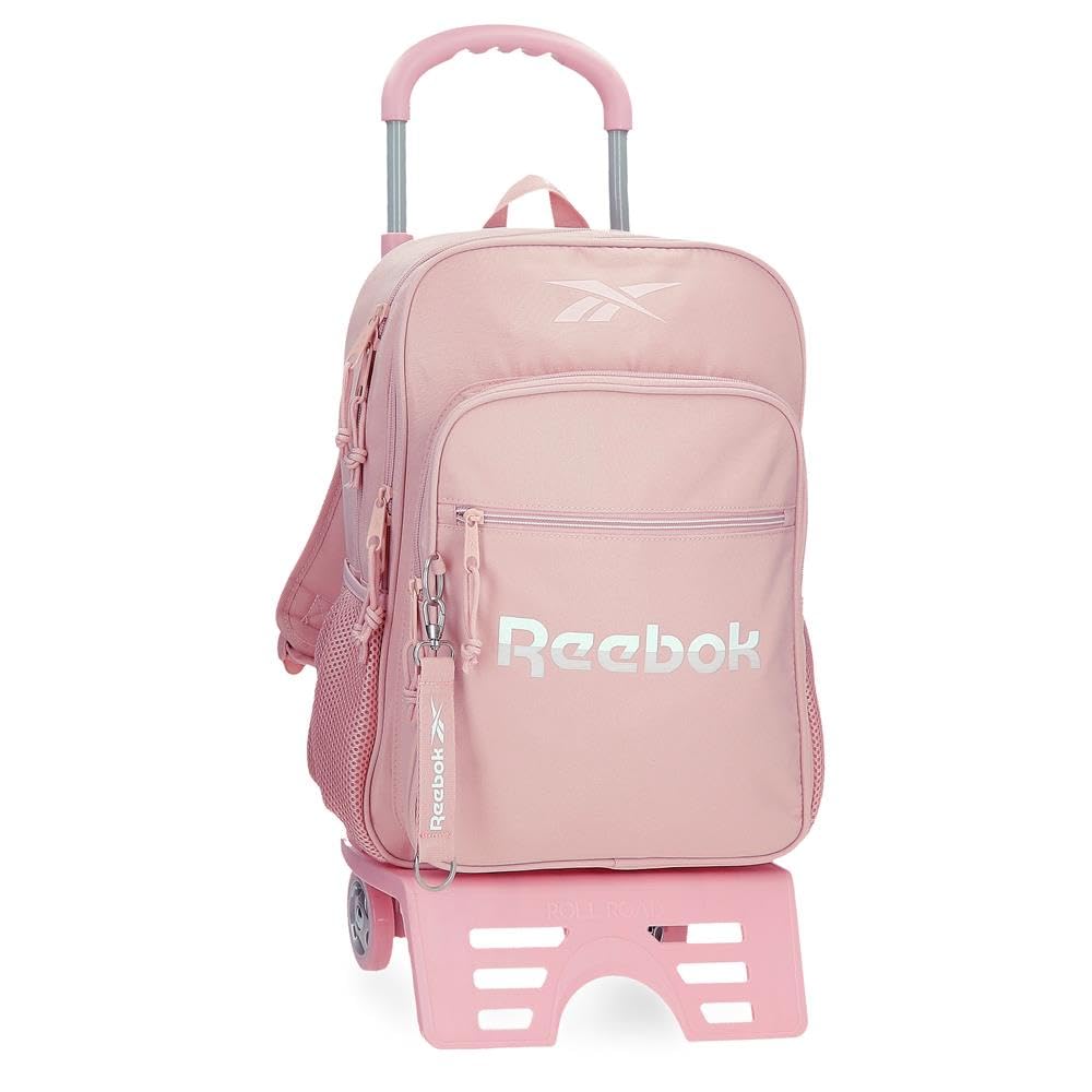 Reebok Glen Mochila Escolar con Carro Rosa 30x40x12 cms Poliéster 14,4L by Joumma Bags