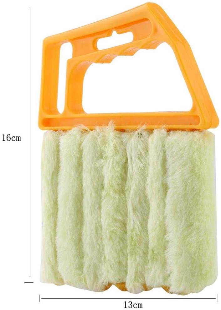 Limpiador de persianas venecianas de microfibra y plumero de ventanas, cepillo de limpieza eficaz para quitar el polvo de persianas y ventanas, ideal para uso doméstico y de oficina
