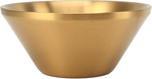 Fdit Gigicloud - Cuenco para mezclar de acero inoxidable, cuenco profundo de acero inoxidable 304 con diseño de doble capa, ideal para cocinar,