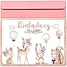Produktbild artpin® 10x Glitzer EINLADUNGSKARTEN für Party und Kindergeburtstag mit rosa Umschlägen - Geburtstagseinladungen, EINLADUNG für Mädchen zum Geburtstag, Kinderparty - Luftballons Wald Tiere P59
