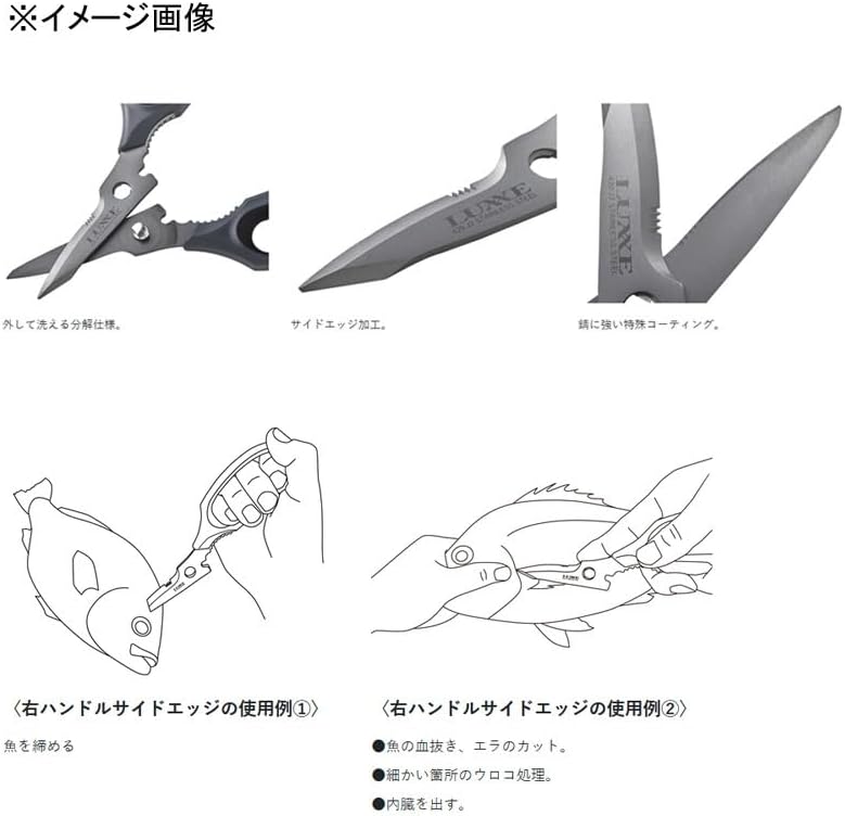 Gamakatsu LE129 Multi-Fish Scissors, 8.3 inches (21 cm)