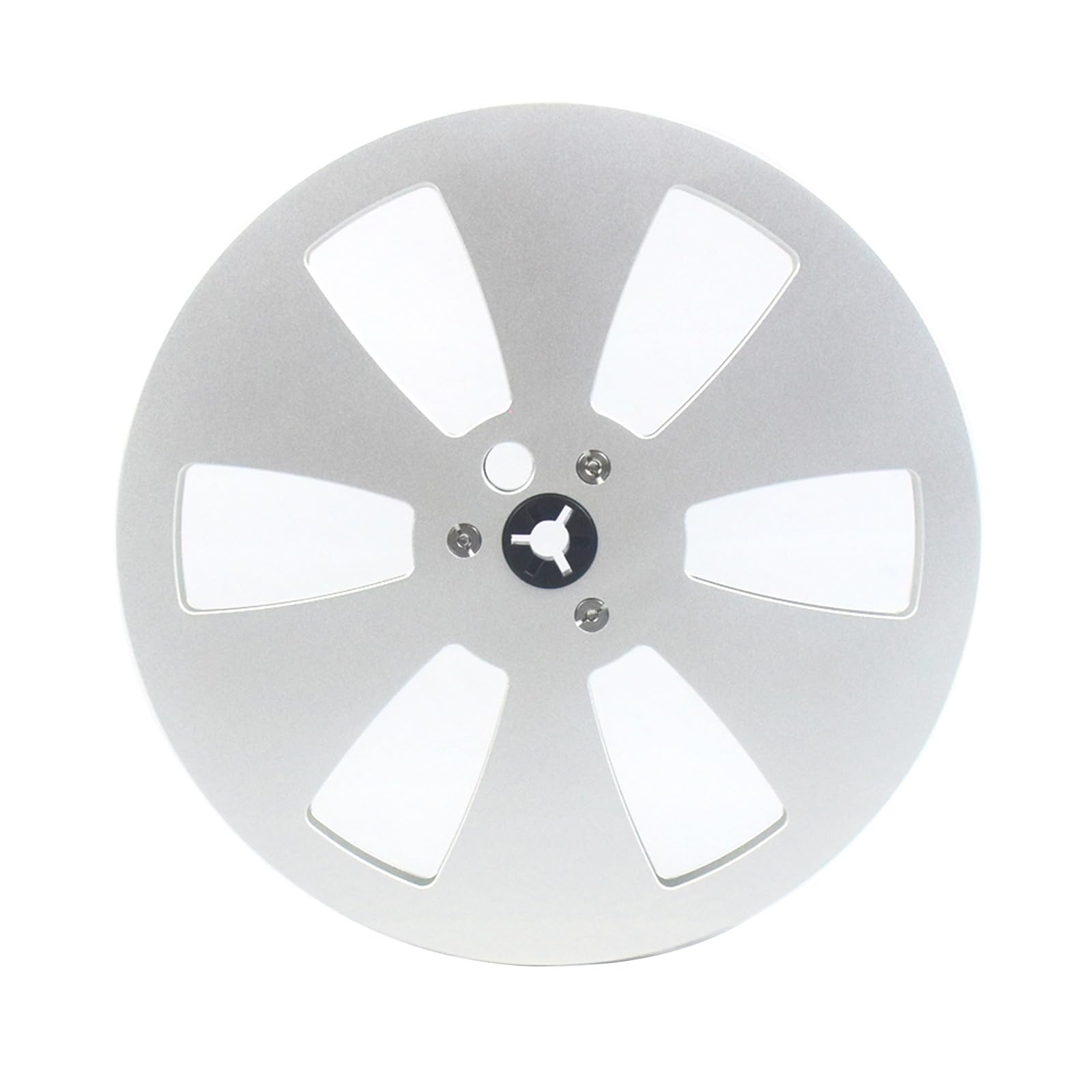 Jazuaiao 7inch Aluminum Alloy Takeup Reel for 1/4" to Tape Recorders 6 Hole Flanges Opening Machine Part Empty