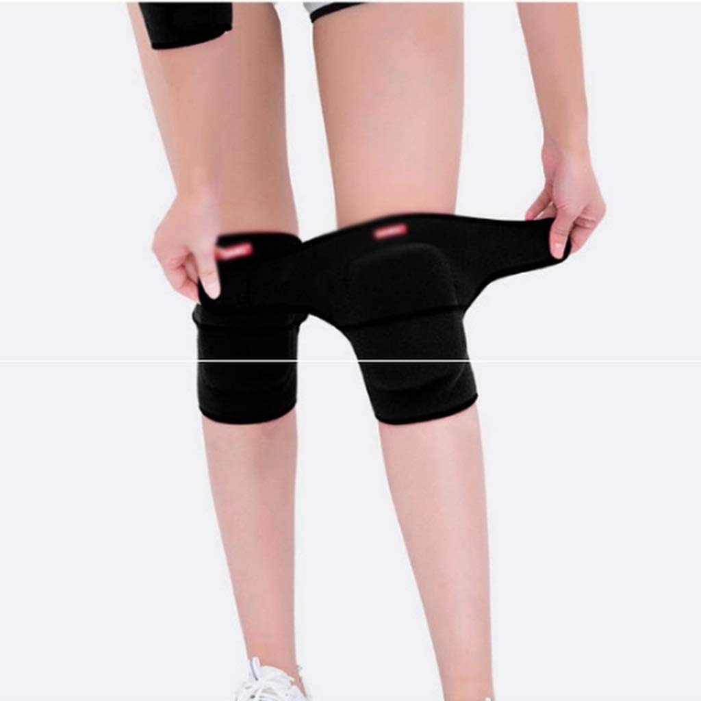 Genouillère sport pour danse et patin à roulettes avec éponge épaisse de protection pour femme