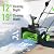 Cordless Snow Blower, Electric Snow Thrower 19 Inch, 40V 4.0Ah Battery Powered Snow Removal, 1500W Brushless Motor 25FT Throw Distance for Driveway Patio Sidewalk