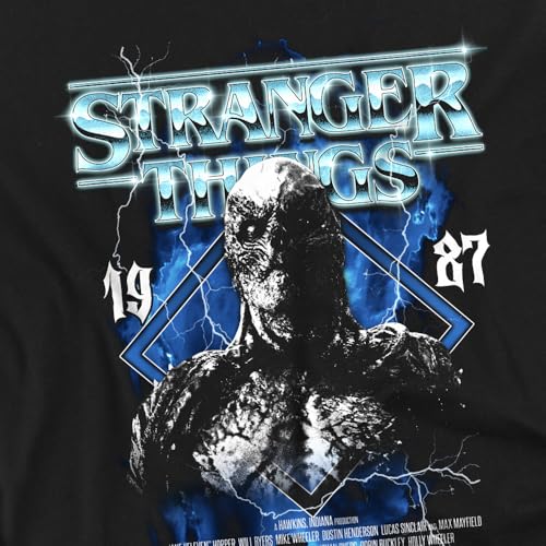 T-shirt Stranger Things Vecna Band en coton durable noir