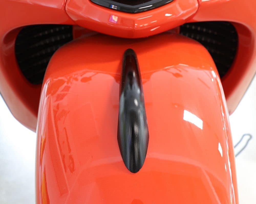 MOTO NOSTRA Kotflügelnippel CNC schwarz glanz kompatibel für Vespa GTS 125, GTS HPE 300, GTS Super 125, GTS Super HPE 300