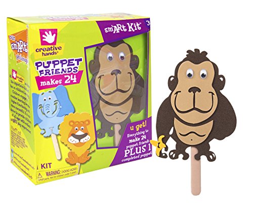 Creative Hands Foam Kit, Puppet Friends, 24 Count