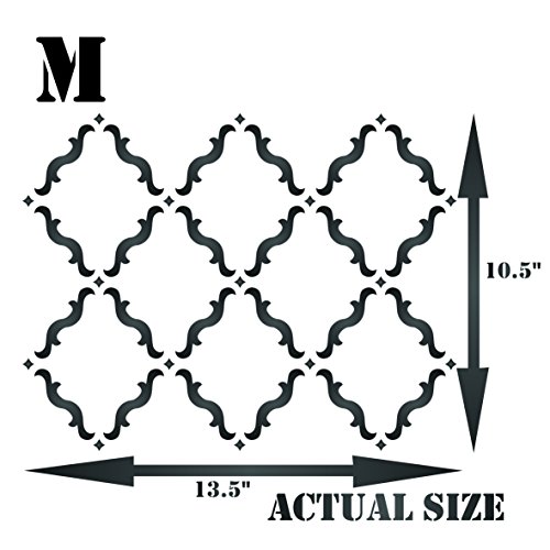 Stencil marocchino a traliccio - 34 x 26,5 cm (M)