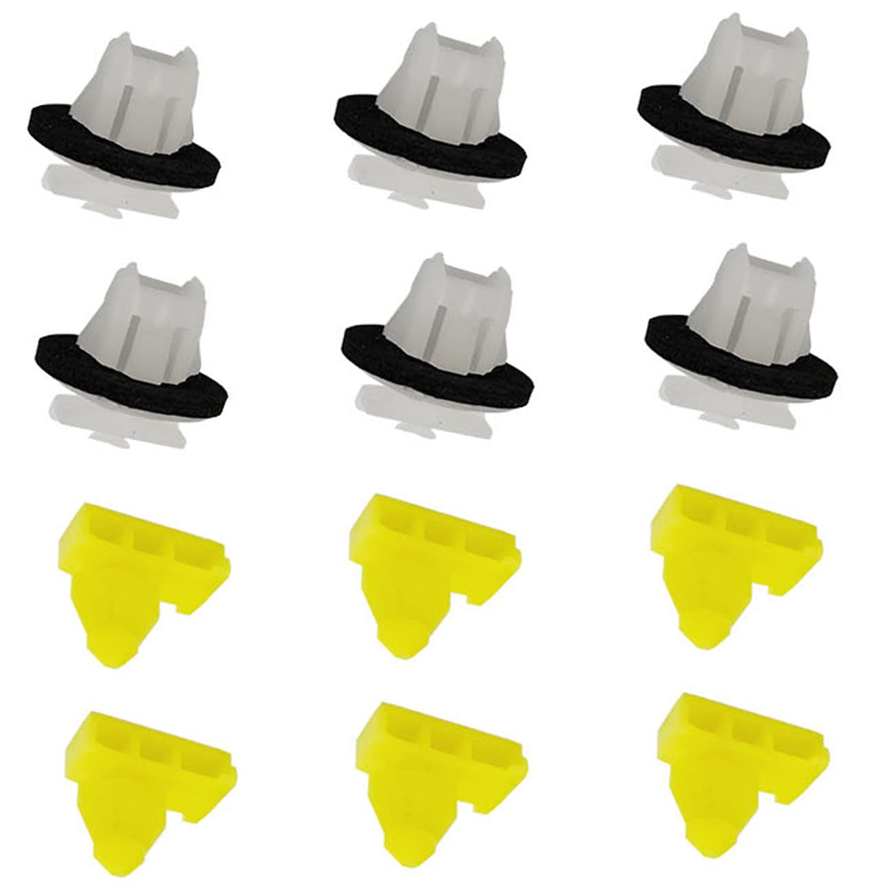 40pcs Car Wheel Arch Surround Trim Moulding Clips Kit Plastic Retainer Fasteners Compatible with Juke 76847JG00A / 76882JG10A