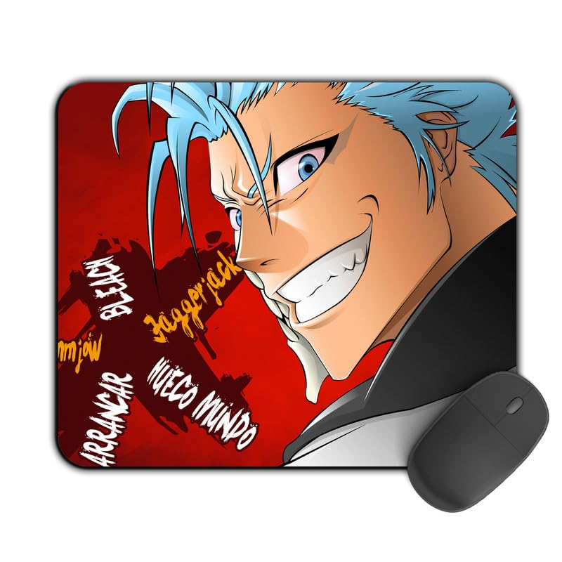 Image of Printed Designer Mouse Pad Grimmjow (200MM X 240 X 3MM) Enhance Gaming and Work Performance Comfortable and Precise Non-Slip Water Proof Bleach Mouse Pad.