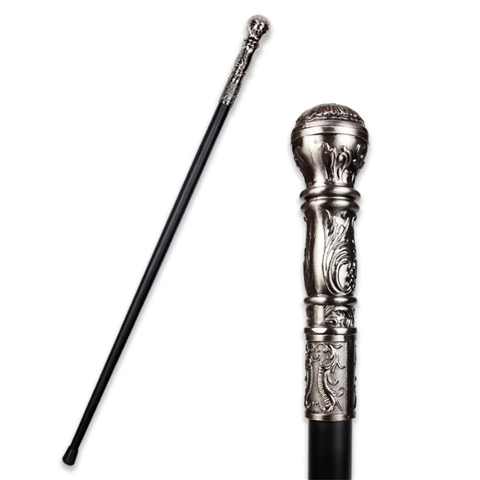 Bastones Bastón de Fiesta for Hombre con Mango Lujo Dorado 96 cm para Hombres como para Mujeres