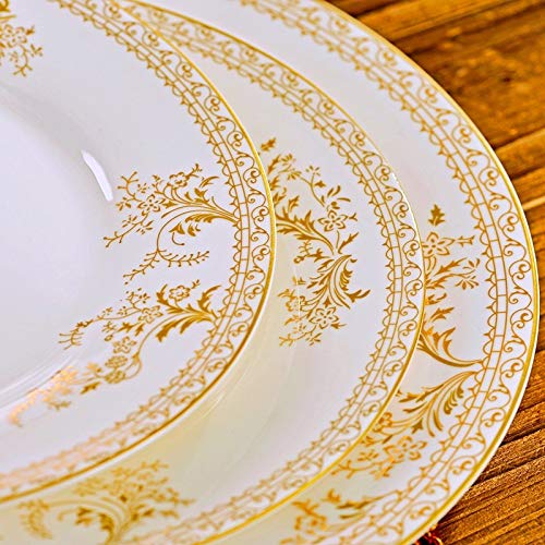 Ceramiczna zastawa stołowa 56 sztuk zestaw obiadowy naczynia porcelana kostna połączenie zastawa stołowa naczynia talerze ceramiczne usługi obiadowe