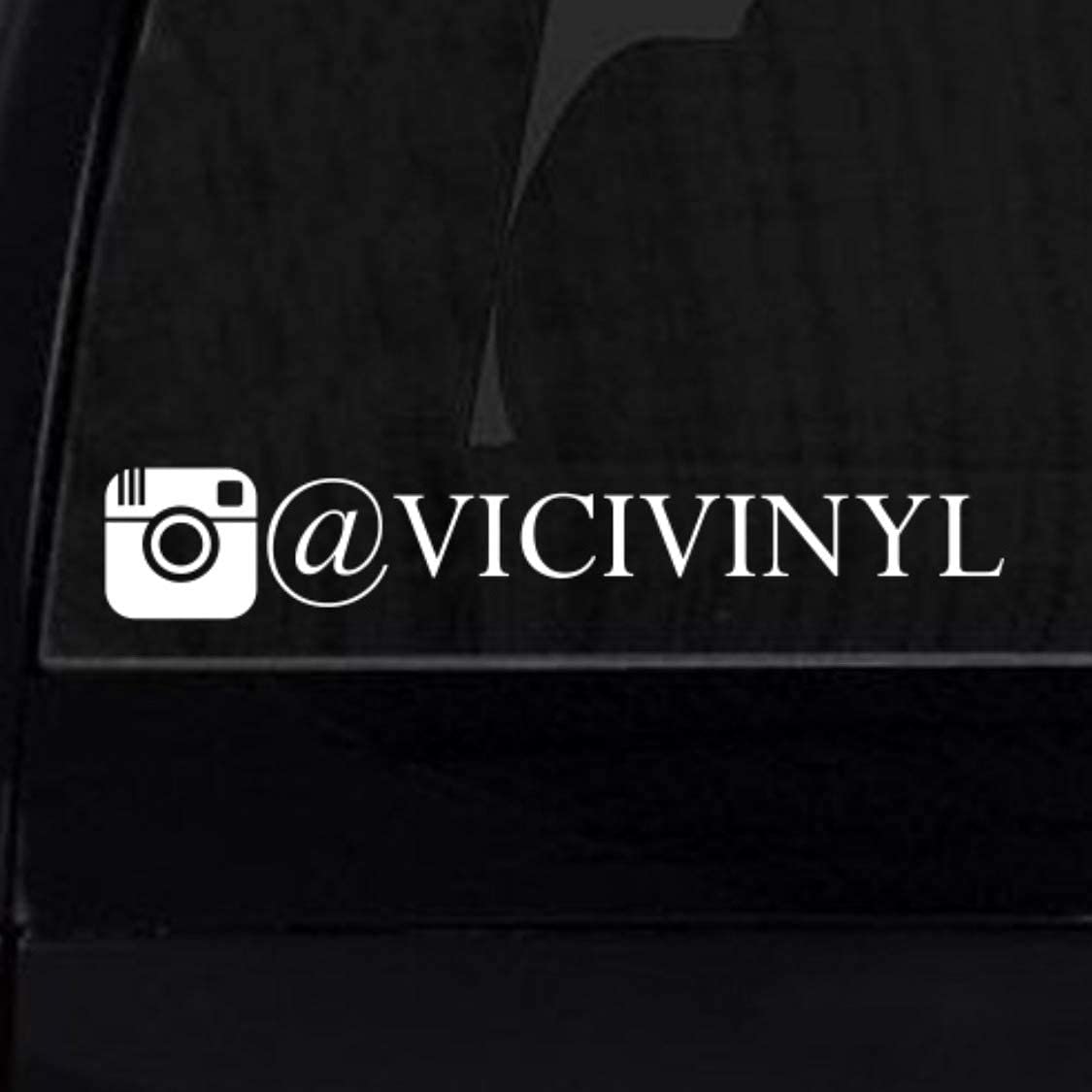 INSTAGRAM your user name handle Vinyl Decal Sticker 8" Car username custom