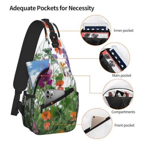 Bolso tipo Sling para hombre y mujer, mochila de viaje y senderismo miniatura 5