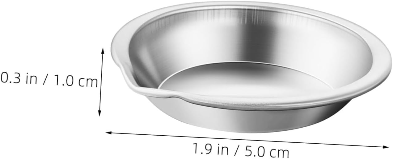 15pcs Stainless Steel Round Paint Tray Palette Set for Model Making and Oil Paint Mixing Portable and Easy to Clean for Crafts and Art Supplies