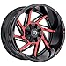 Vision 422 Prowler 20x12 6x135-51mm Black/Red Wheel Rim 20