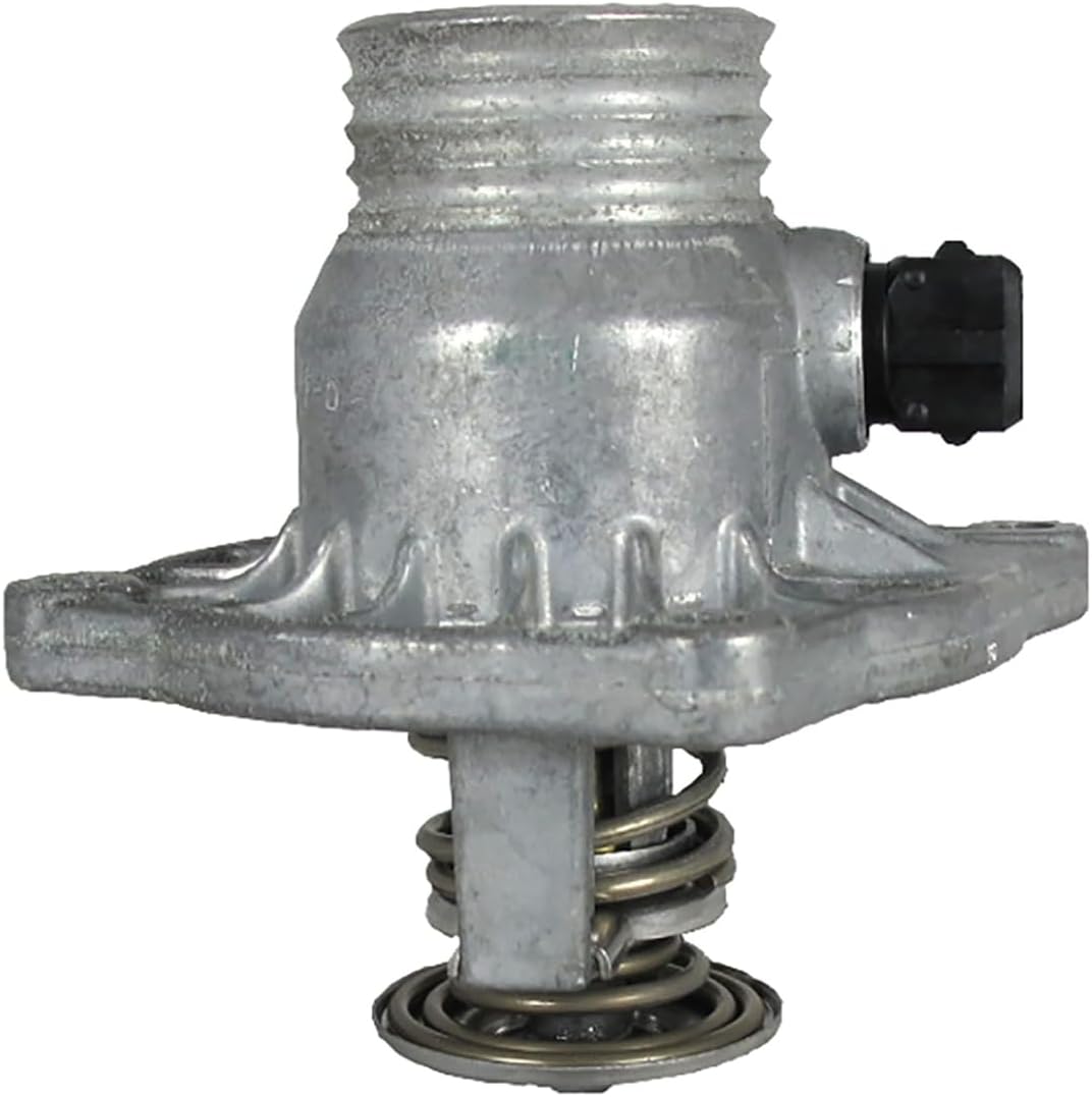 Engine Coolant Thermostat Water Outlet Assembly fits BMW 540i,740i,740iL 1996 1997 1998 Replacement 11531437526, 11531704324 1Pcs