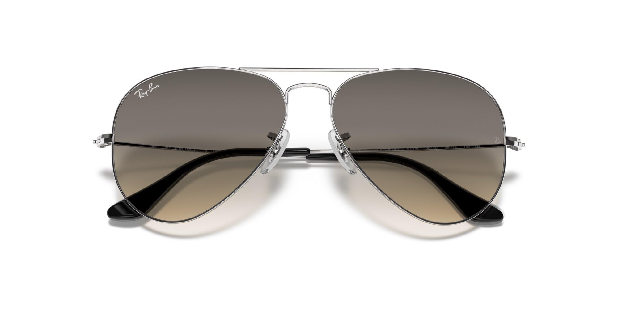 Ray-Ban Aviator Large Metal Gradient RB3025-003/32-58 - Damen/Herren Sonnenbrille - Silver