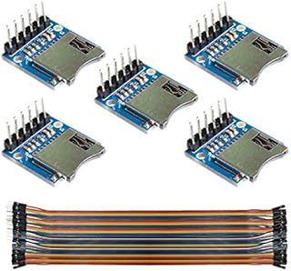 Youmile 5PACK TF Micro SD Card Module Memory Shield Module Micro SD Storage Expansion Board Mini Micro SD TF Card With Pins for Arduino ARM AVR With Dupont Wire