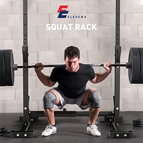 Elevens Squat Rack Stand Adjustable Bench Press Rack Barbell Rack Stand Multi-Function Weight Lifting Rack For Home Gym Strength Training #TOP6