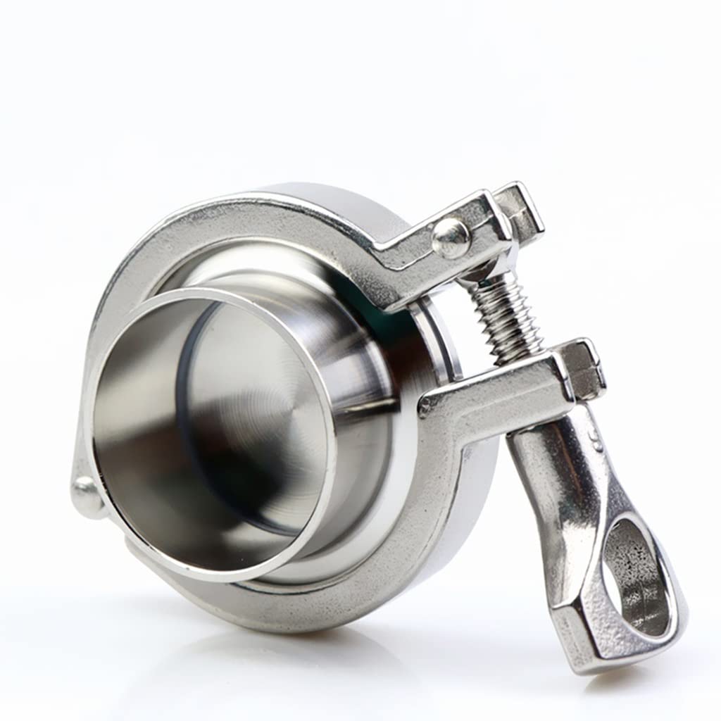 raccordo del morsetto dell'acciaio inossidabile, Kit di raccordi Tri Clamp in acciaio inossidabile 304, confezione da 4 dimensioni multiple(38mm x Ferrule 50.5)