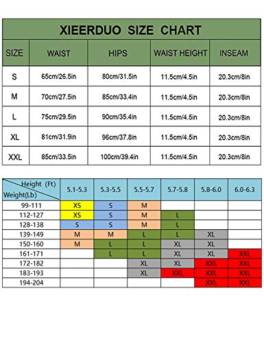 image for XIEERDUO Women's 8'' Biker Shorts with Pockets High Waisted Yoga Worko