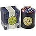 Wiz Dice Cup of Wonder - 35 Polyhedral DND Dice & Dice Shaker Cup & Box for Storage (5 Set of 7 Unique Colors) -Polyhedral Role Playing Dice in Unique Colors - DND Accessories for TTRPG Dice Games