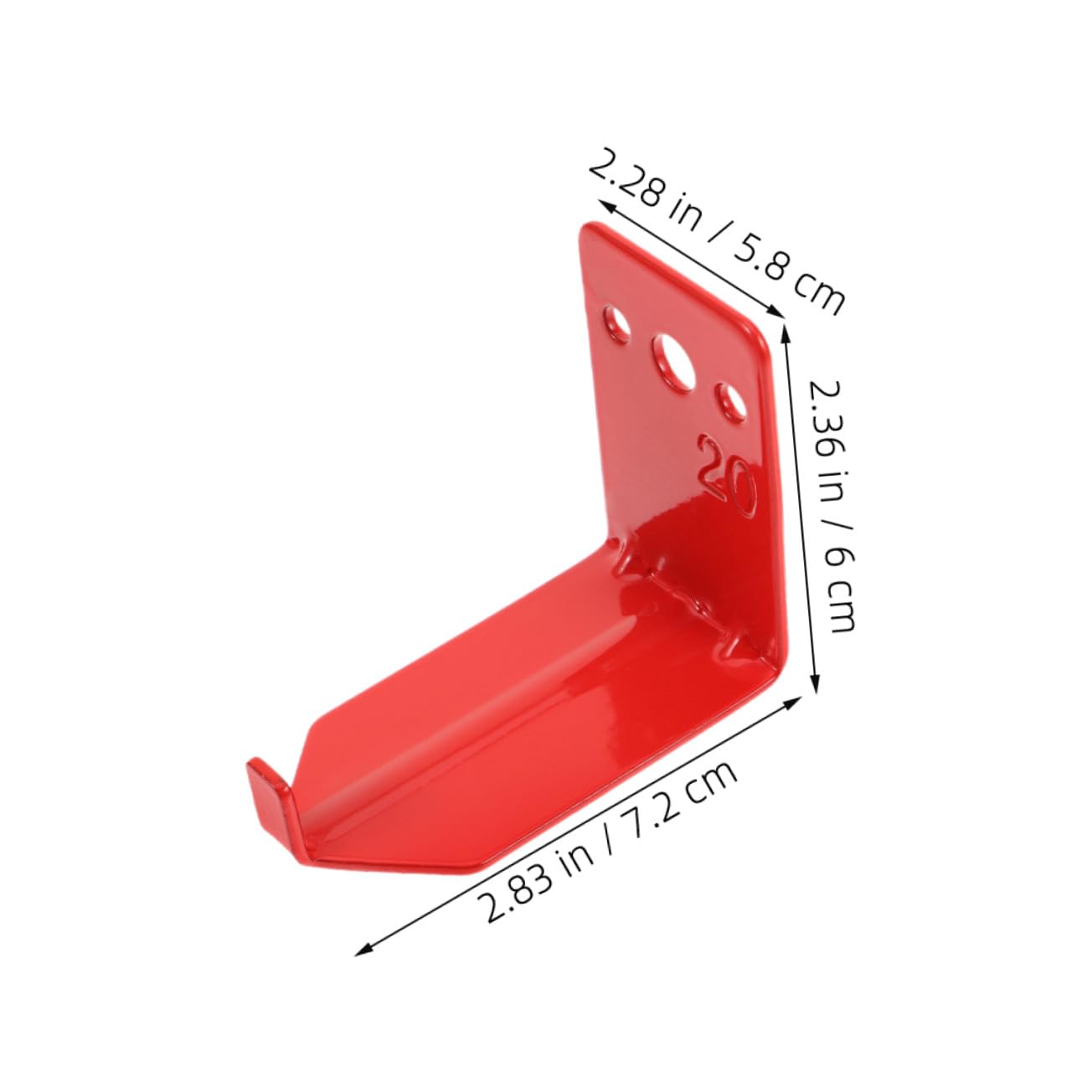 Cabilock 12 Juegos Soportes Pared Extintores 20 Lb, Ganchos Metal Rojo, Almacenamiento Cocina Hogar